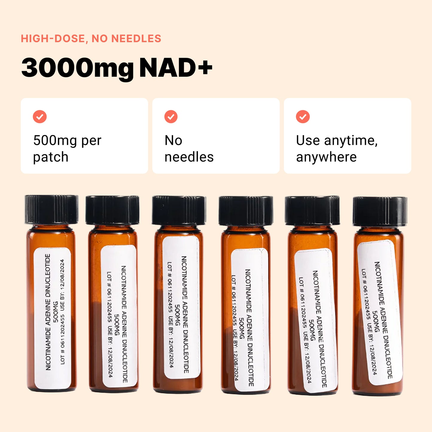 High Dose NAD+ Patches