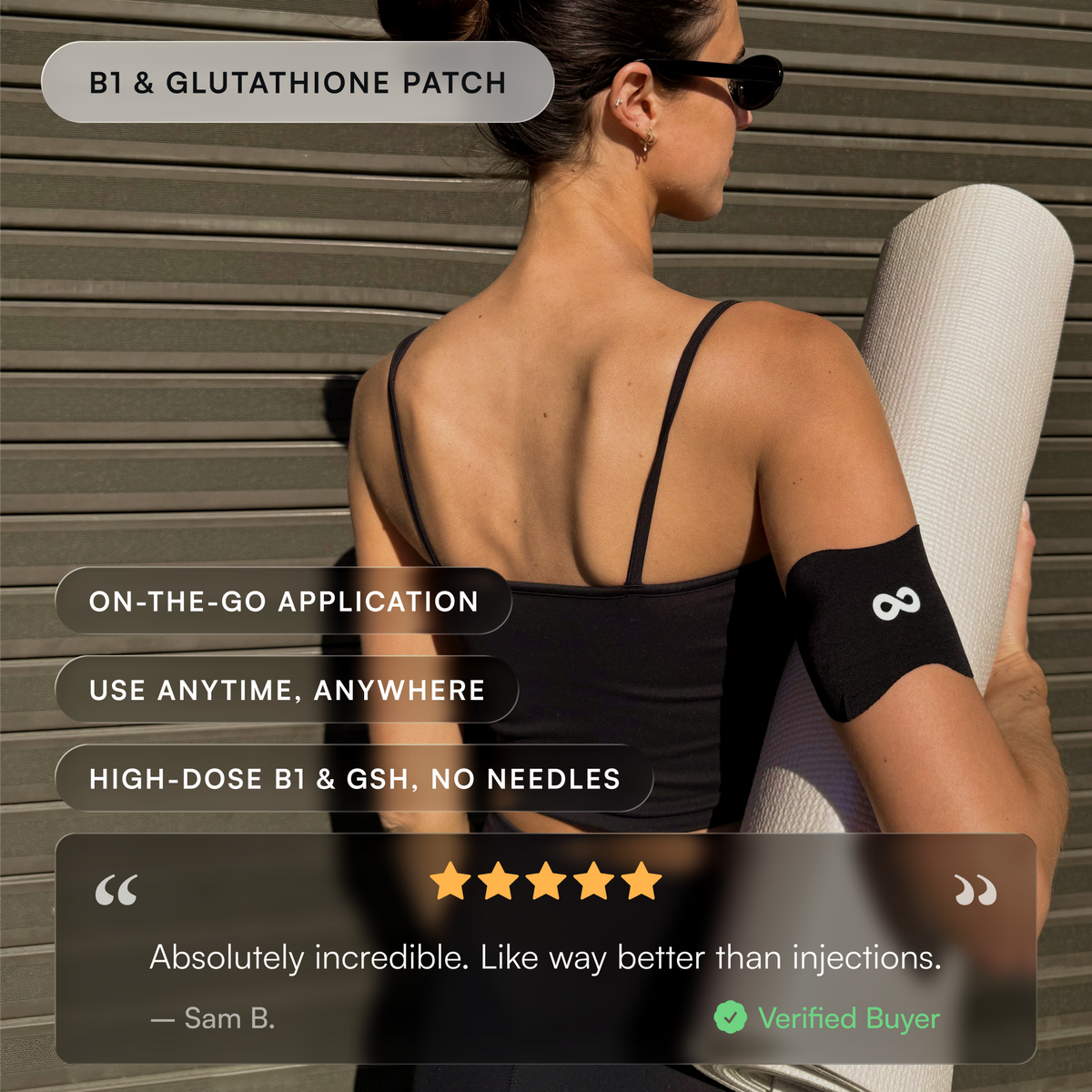 B1 & Glutathione Combo Patches – product image 2