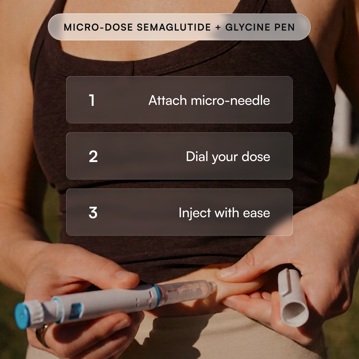 Microdose Compounded Semaglutide + Glycine Pen – product image 2